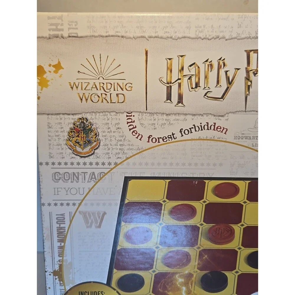 NEW Harry Potter Checkers Interlocking Wizarding World Warner Bros Ages 6+ NIB