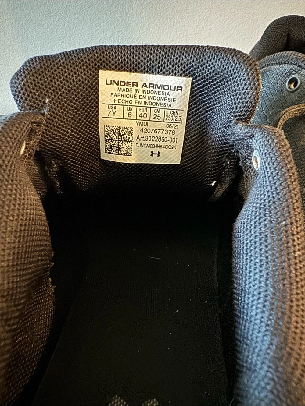 Under Armour youth size