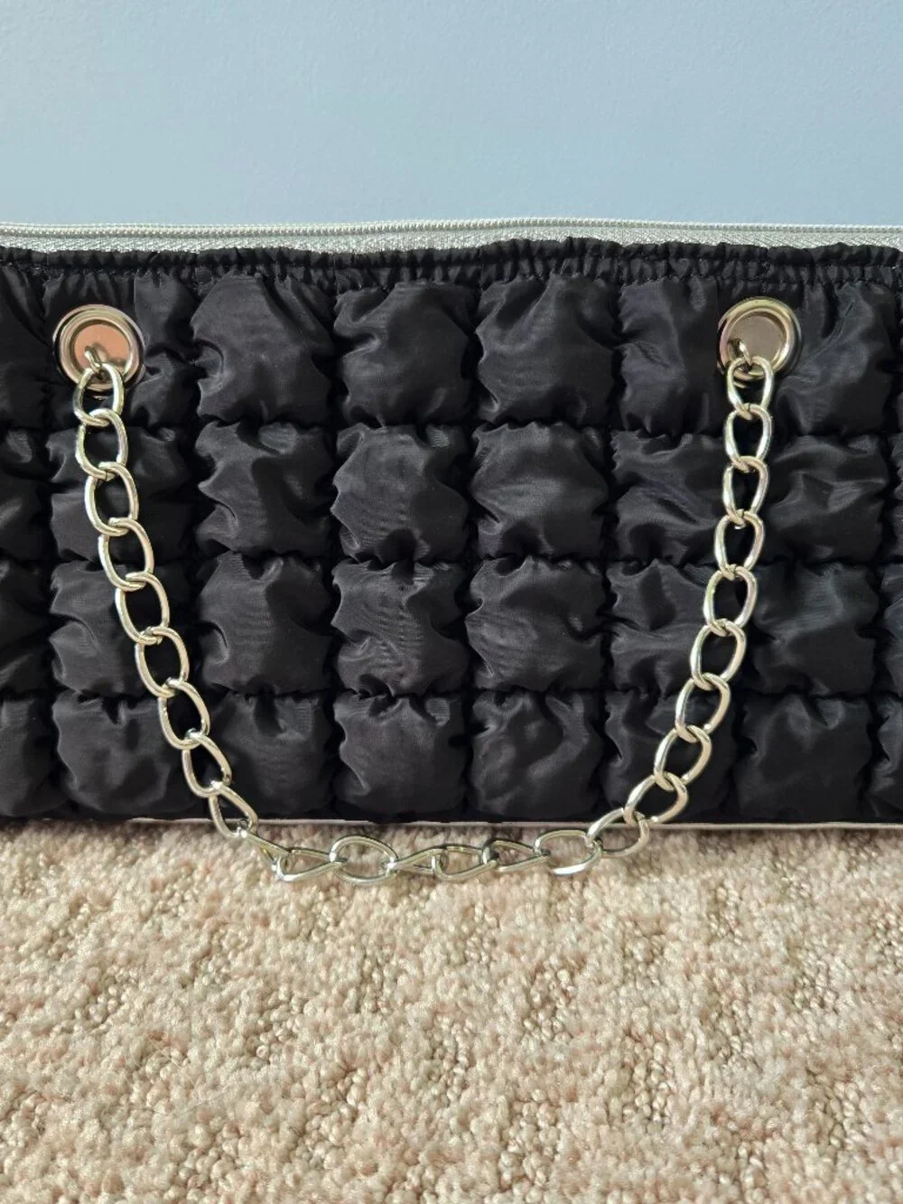 Unbranded black quilted