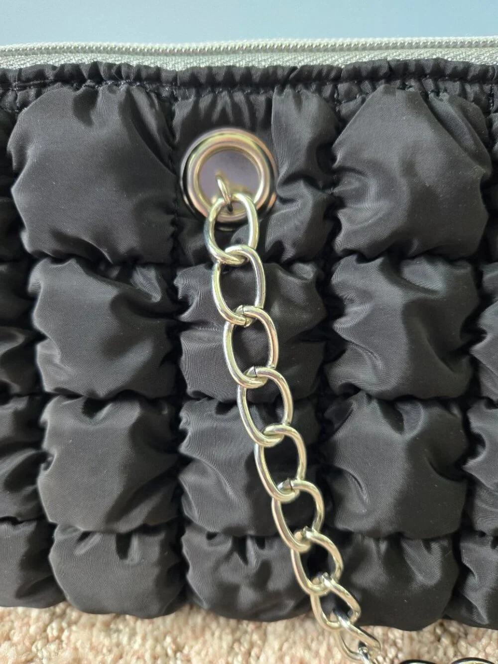 Unbranded black quilted