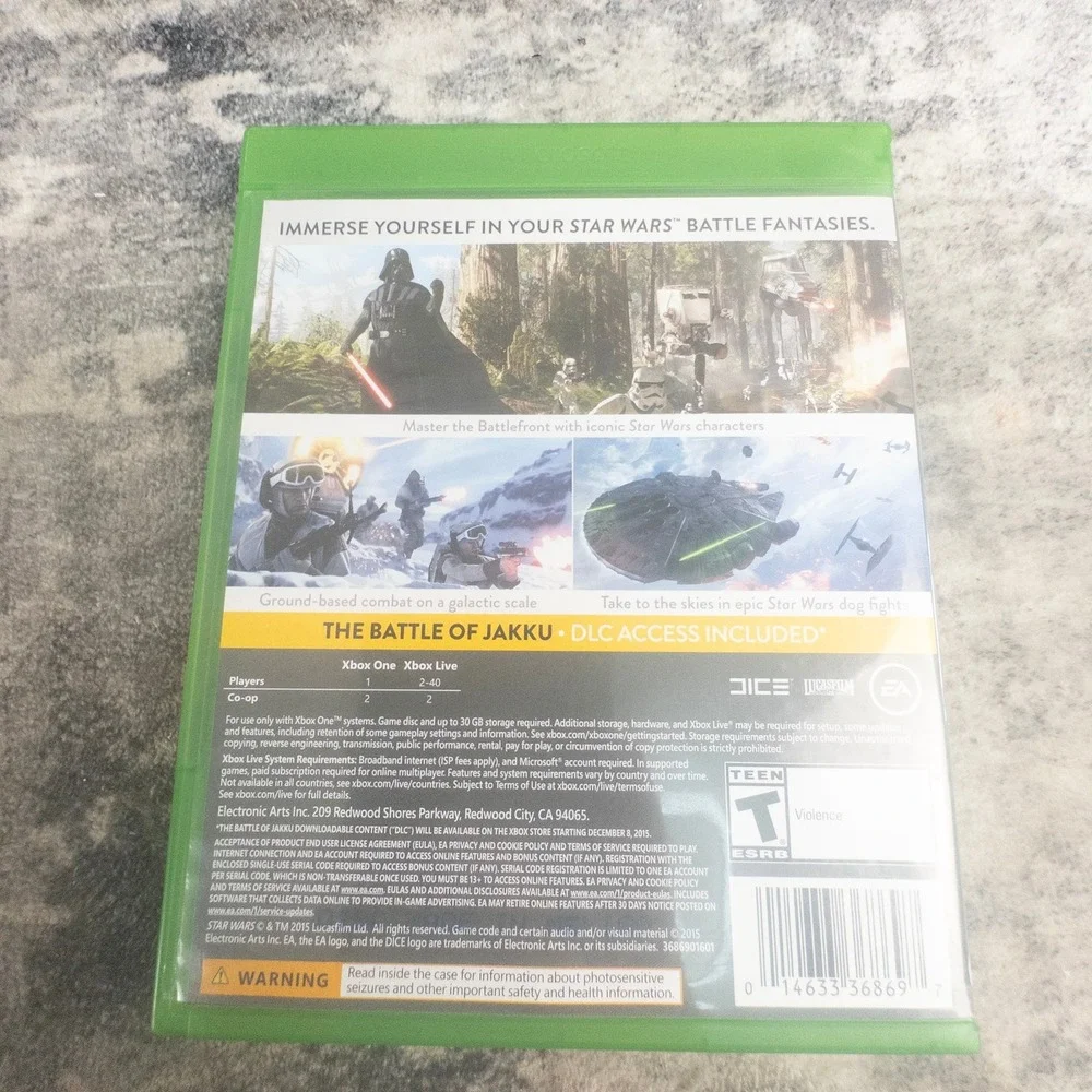 Star Wars Battlefront Xbox One EA DICE FPS Shooter Sci-Fi Action Video Game