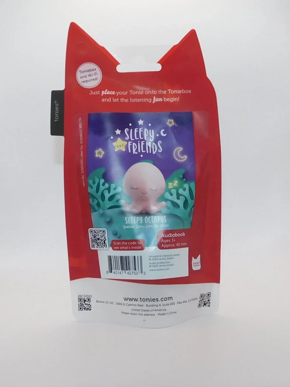 Tonies Sleepy Friends Figurine Octopus Bedtime Stories Audiobooks NEW