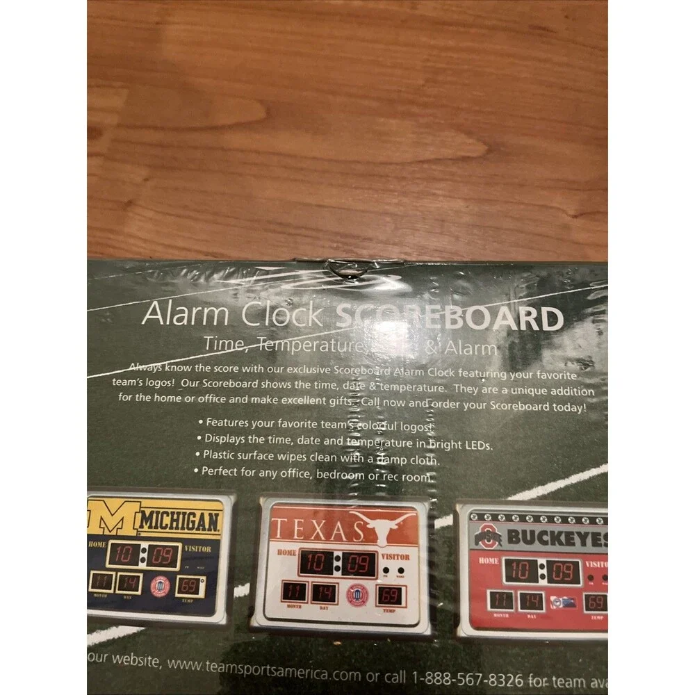 Texas A&M University Aggies Digital Alarm Clock Scoreboard Multicolor