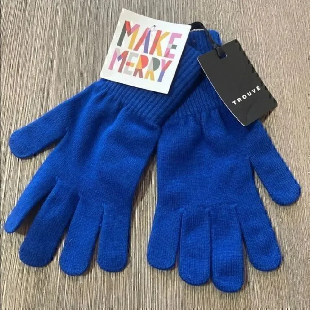 Blue Gloves Stretch Knit from Nordstrom NWT