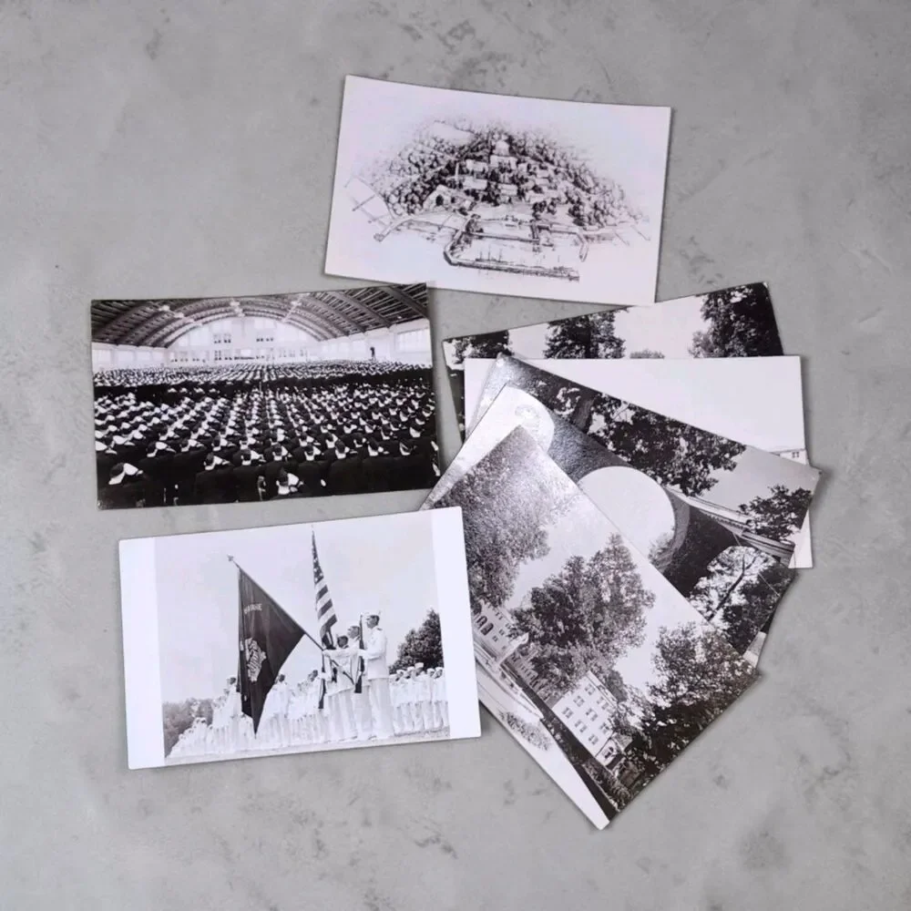 Vintage US Merchant Marine Academy Kings Point NY Postcard Set of 9 Unused