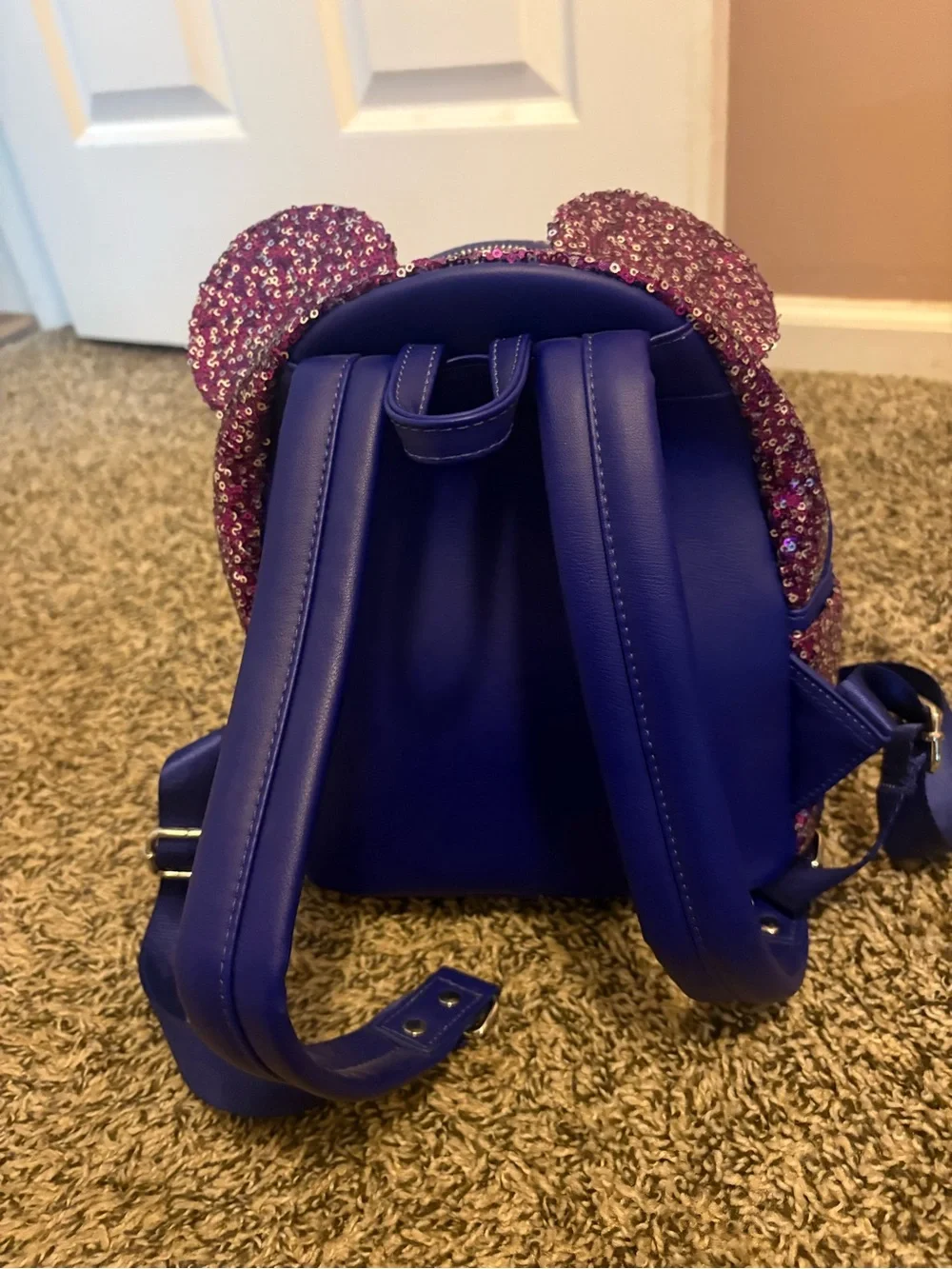 Loungefly shiny purple