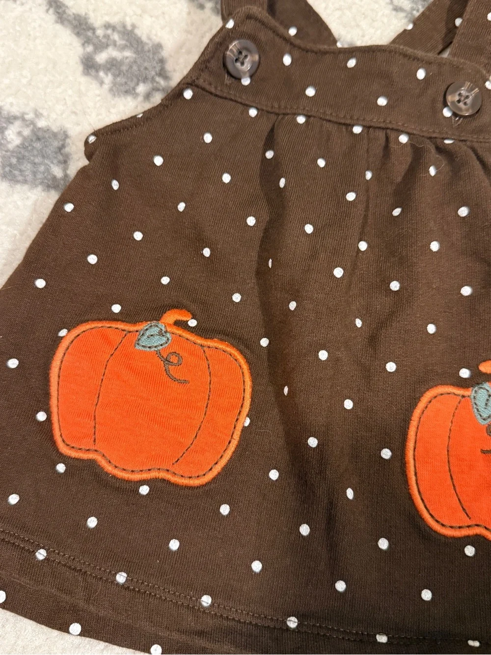 Carters brown pinafore