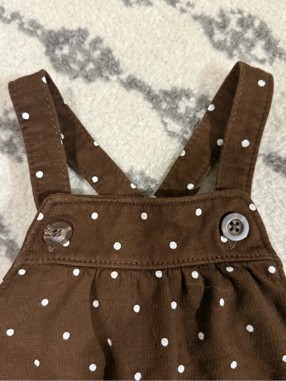 Carters brown pinafore