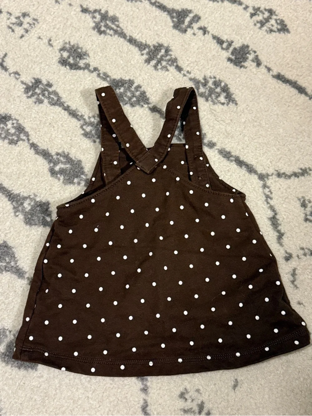 Carters brown pinafore