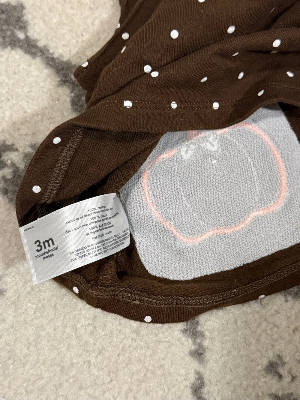 Carters brown pinafore