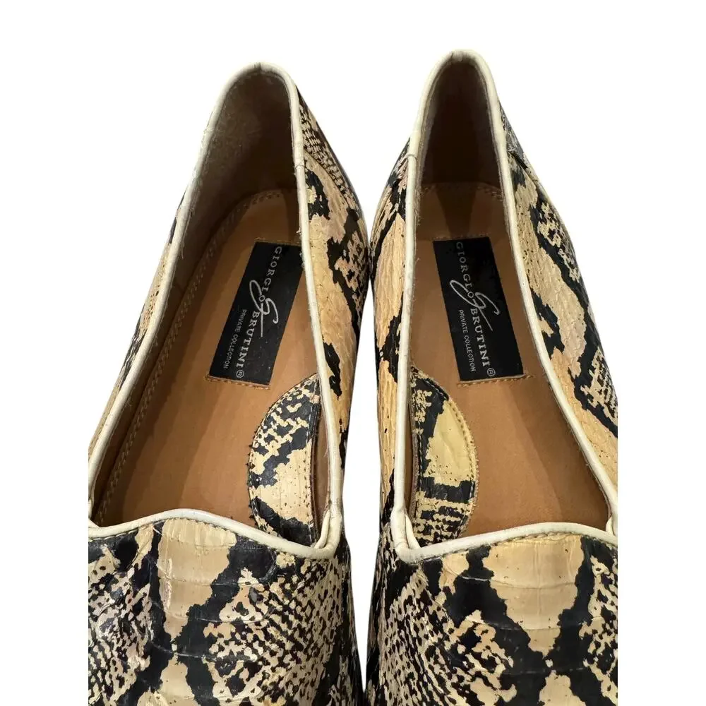 Giorgio Brutini Genuine Snakeskin Slip-On Loafers Men’s 10M 150639-2