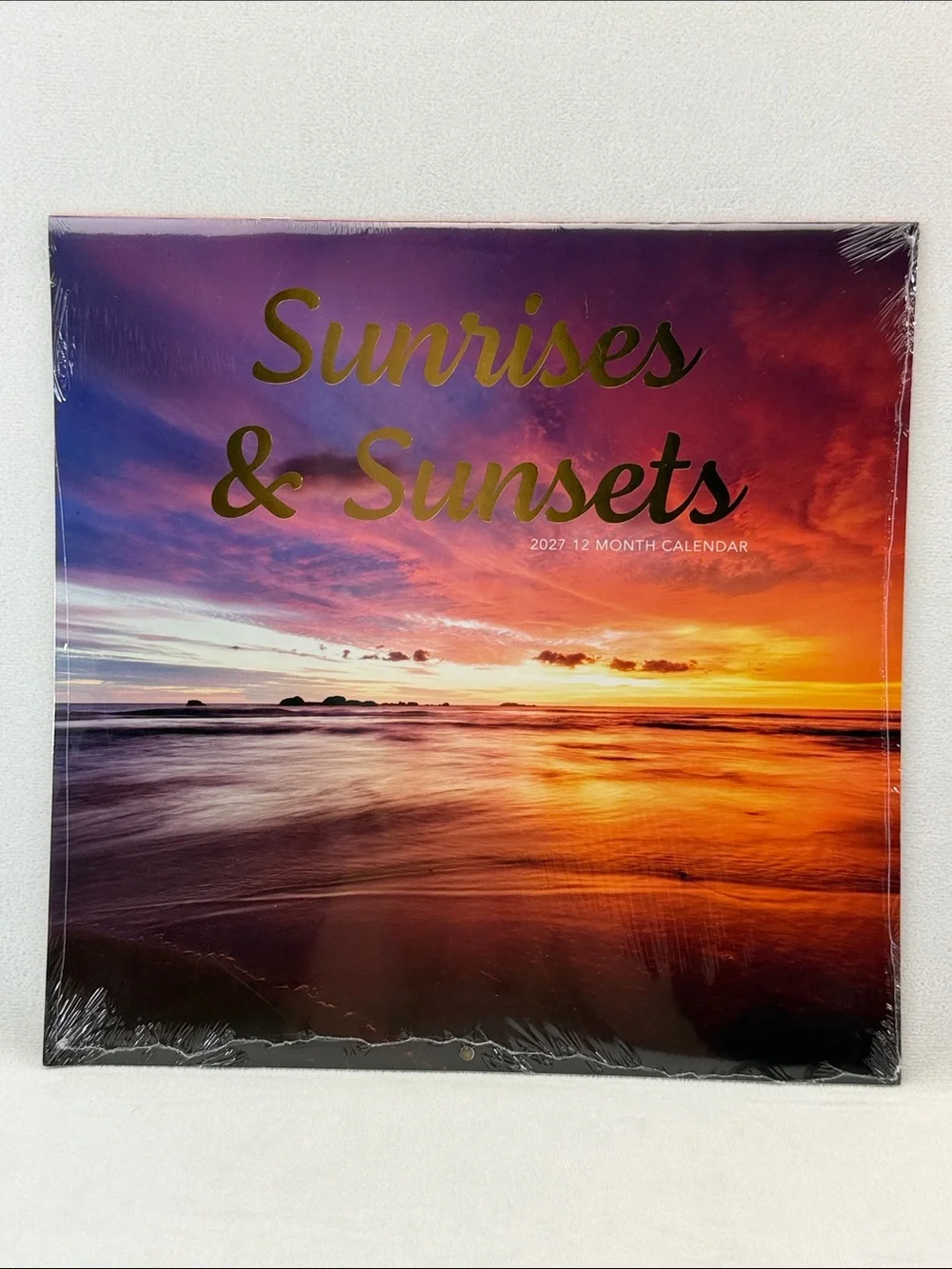 New 2027 Sunrises & Sunsets 12-Month Wall 12” X 24” Calendar