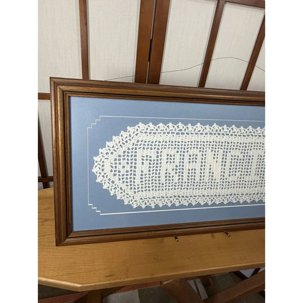 Handmade framed vintage