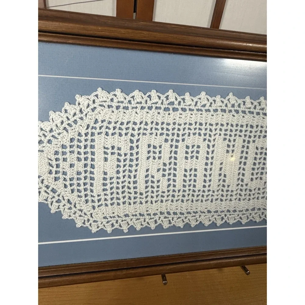 Handmade framed vintage