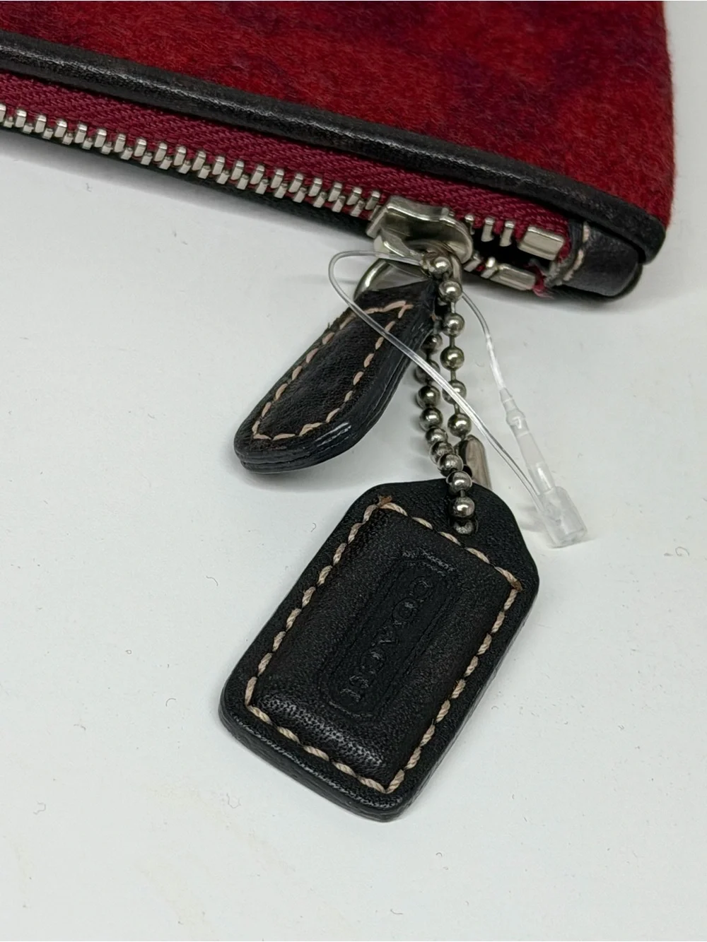 Coach felt wristlet