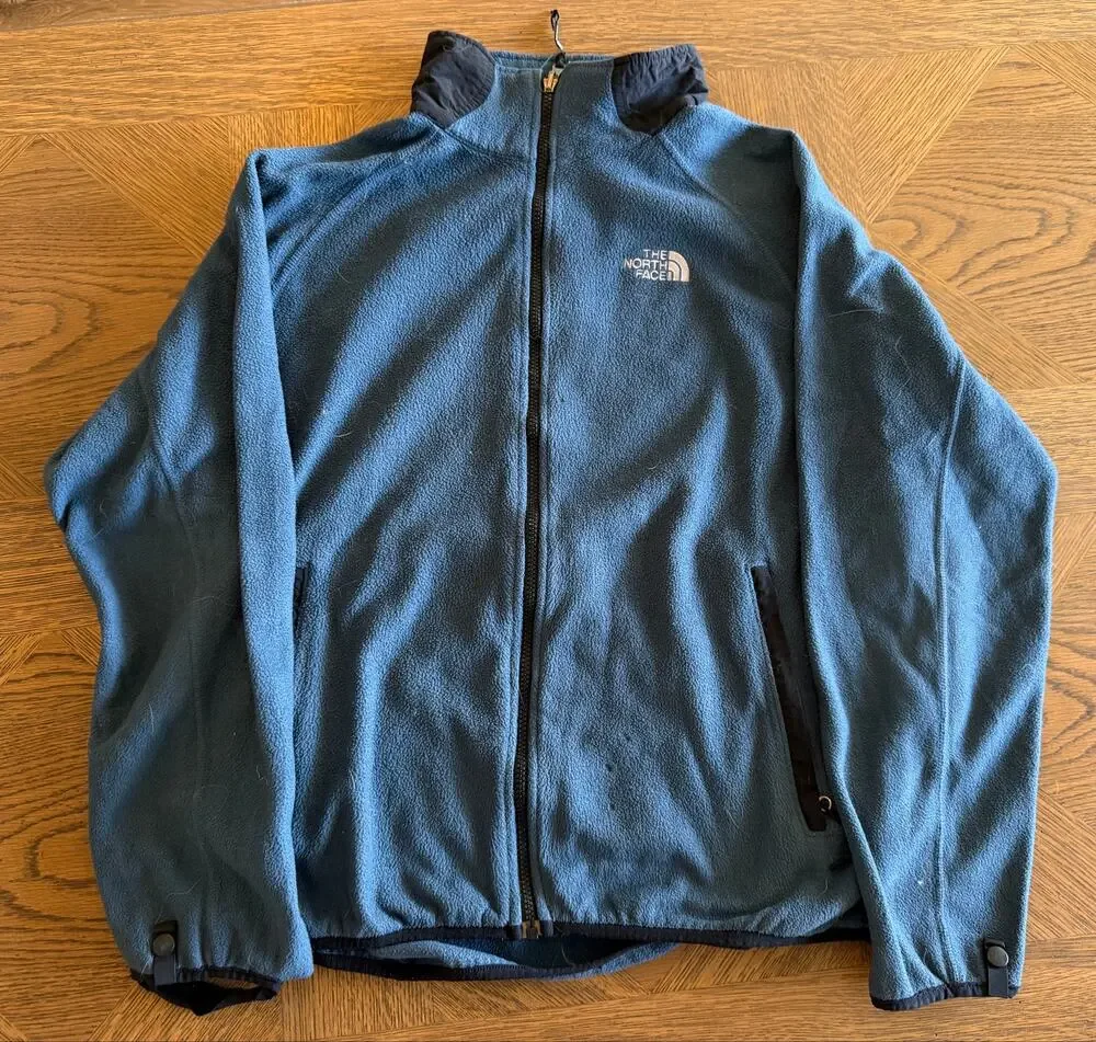The North Face Full Zip Fleece Jacket Mens Large Slate Blue