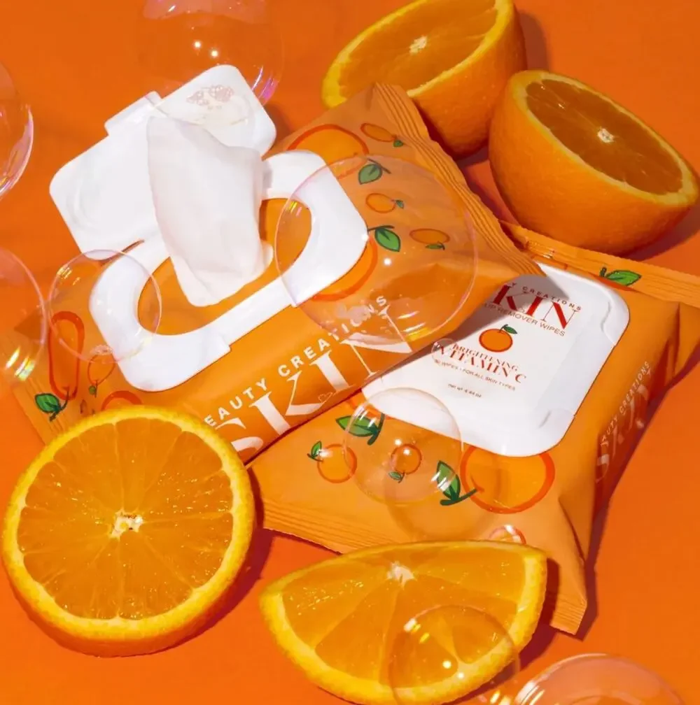 Skin Make-Up Remover Wipes Brightening Vitamin C NEW