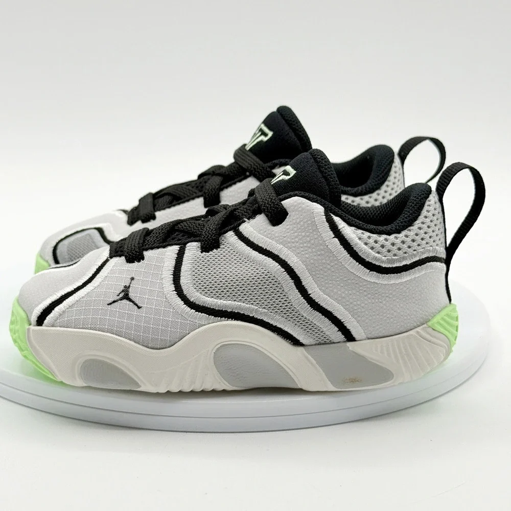 Jordan Toddler Tatum 3 Shoes Size 7C White/Black/Green, NEW‎