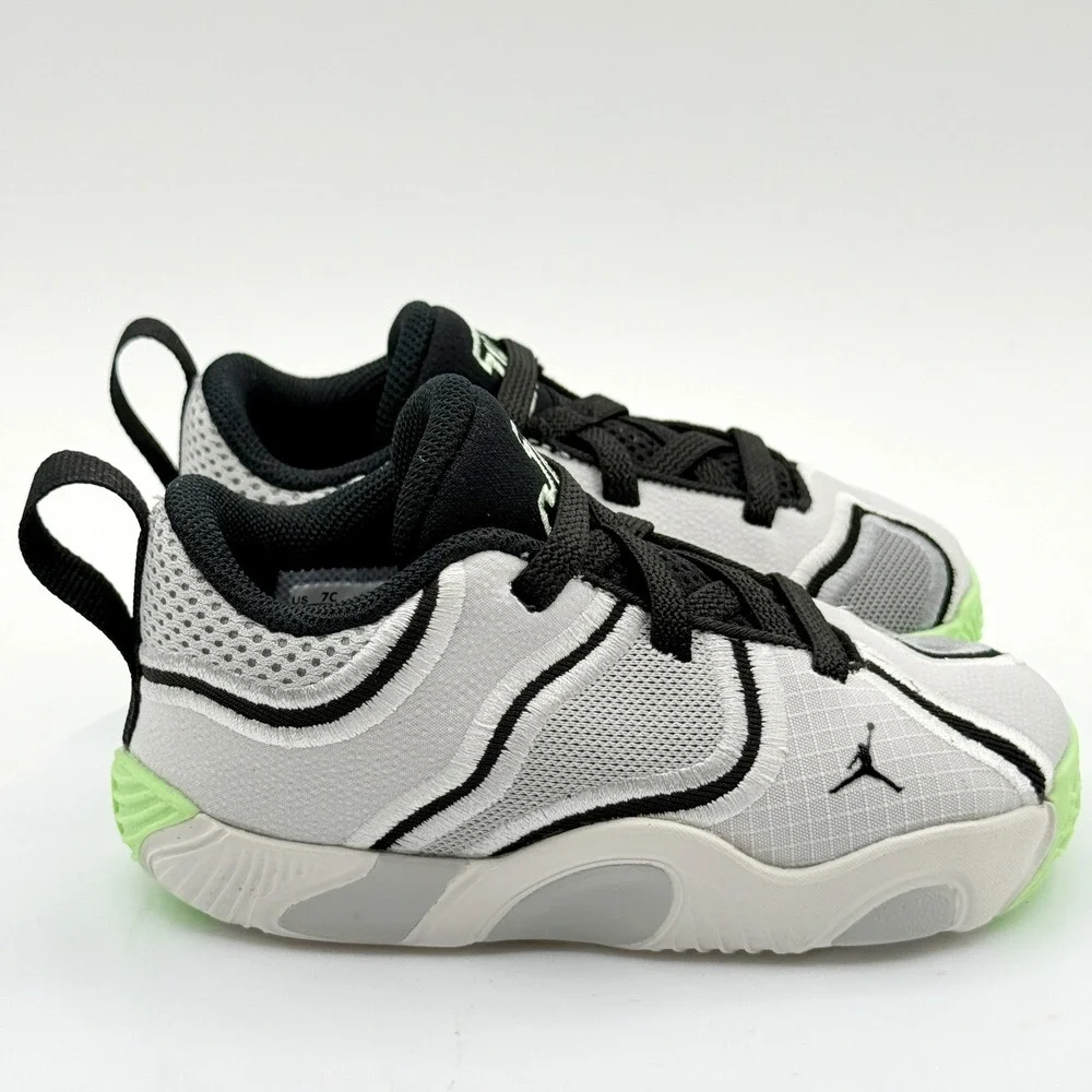 Jordan Toddler Tatum 3 Shoes Size 7C White/Black/Green, NEW‎