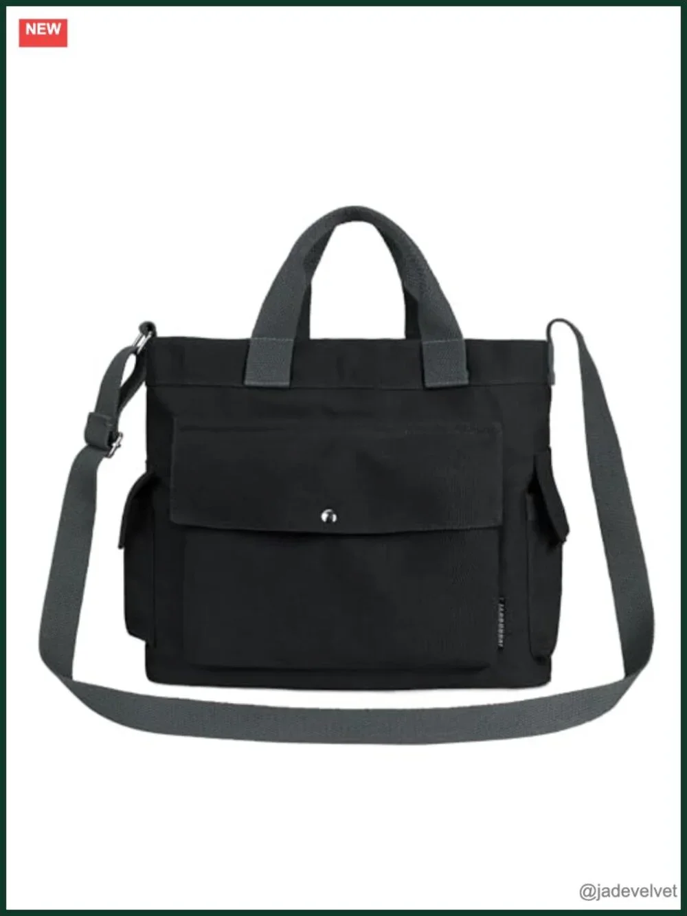 Canvas Messenger Tote Bag Large Hobo Crossbody Shoulder Handbag with Multiple