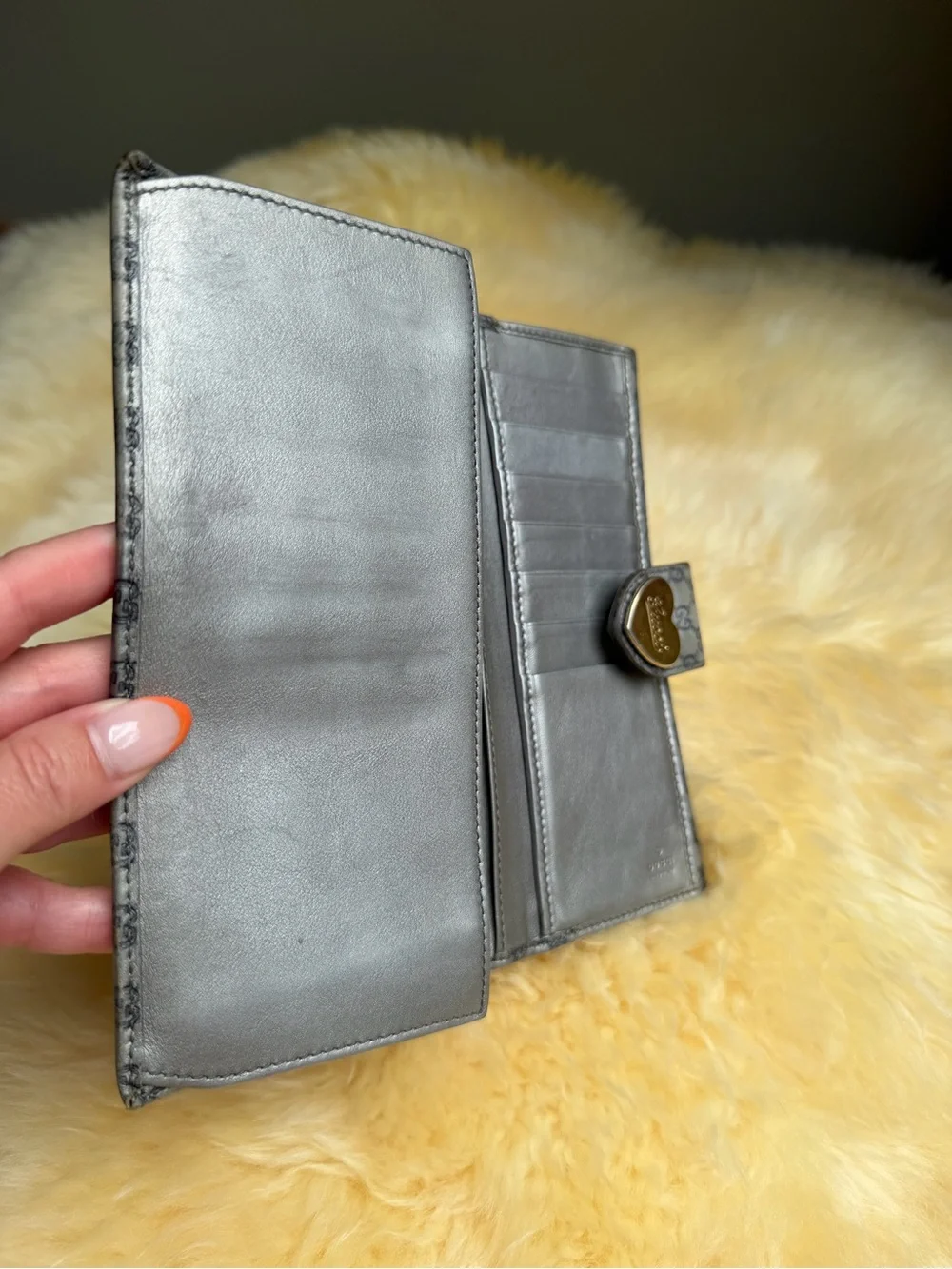 Gucci monogram wallet