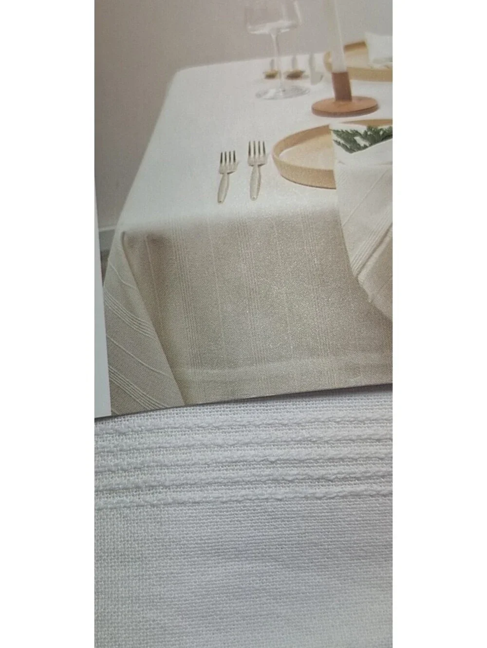 Thyme & Sage 60”X84” 100% Cotton Tablecloth European Collection Standard Turkey