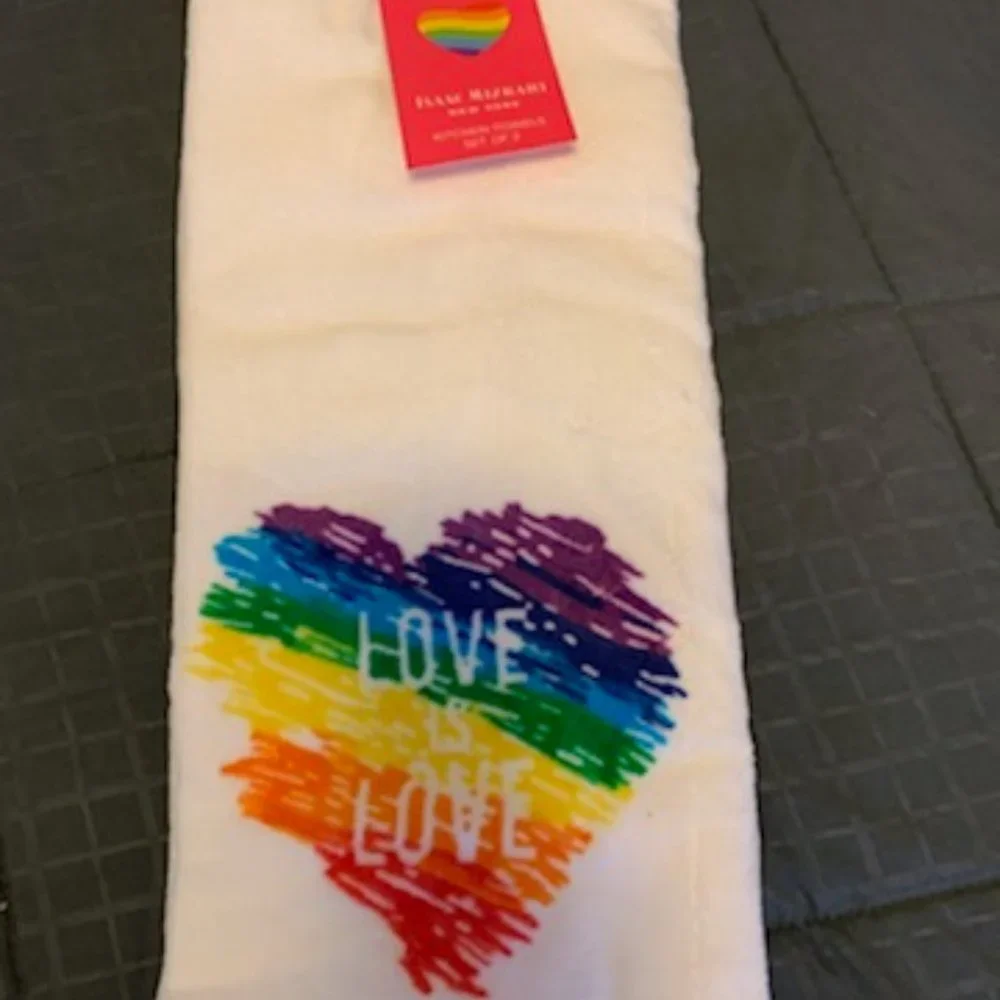 Isaac Mizrahi Love is Love Dish Towels