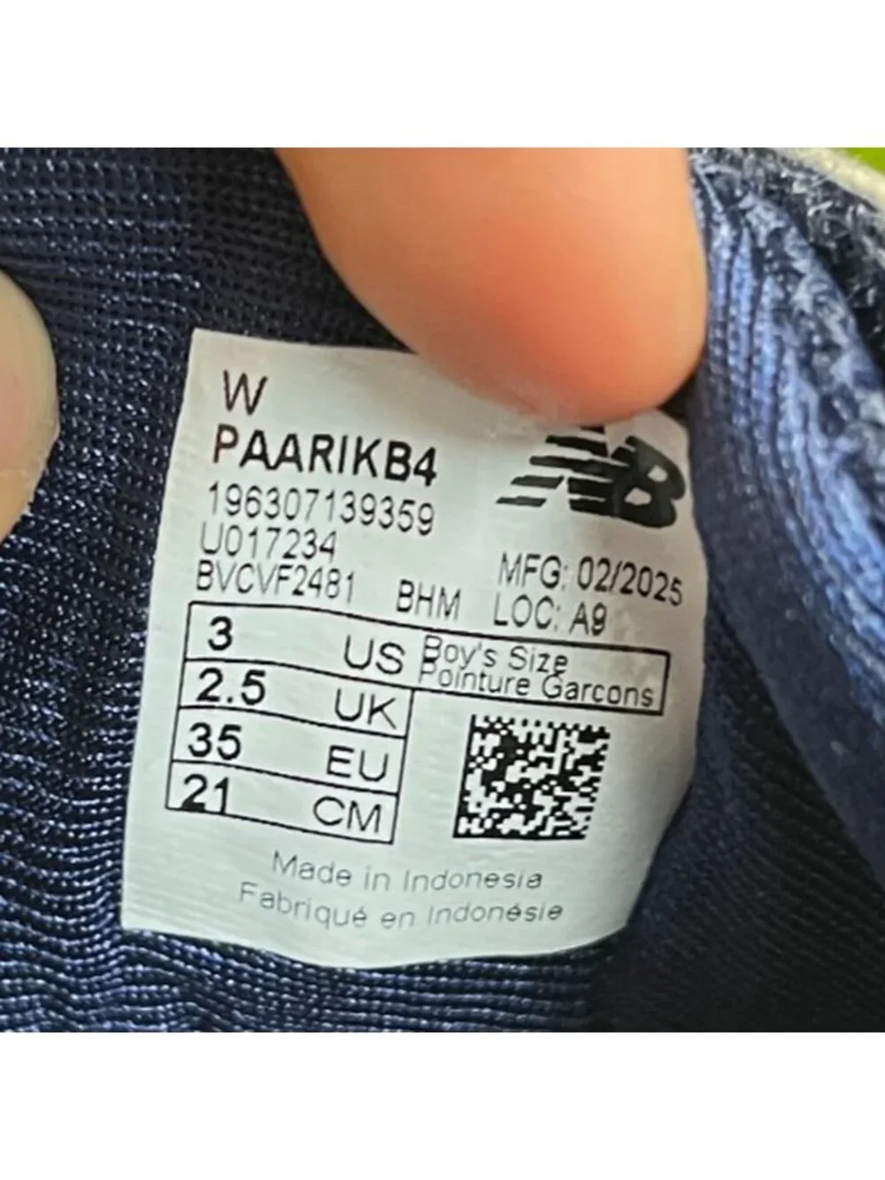New Balance please review