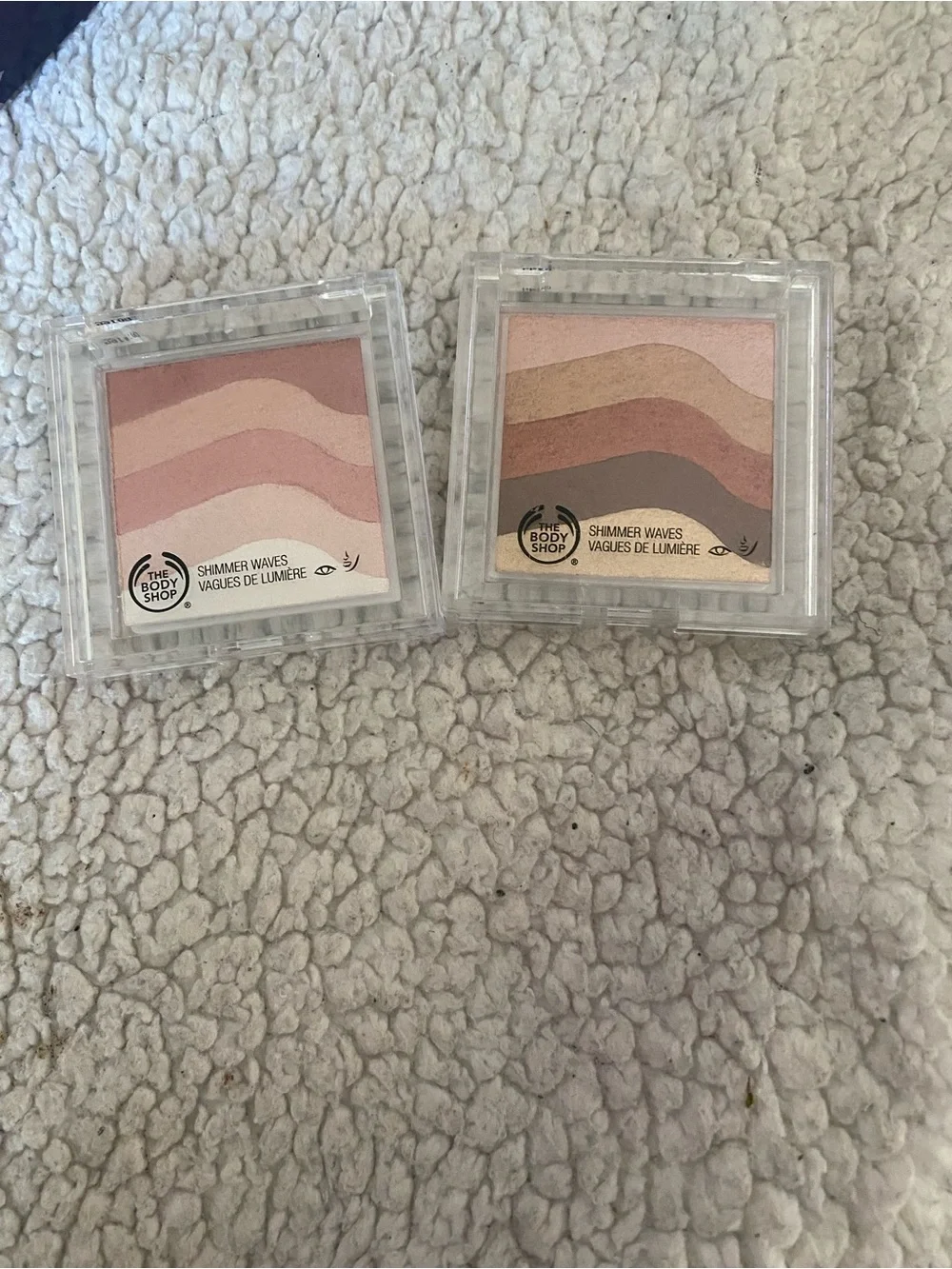 The Body Shop Shimmer Waves Highlighter Palette - Blush and Bronze (NEW)