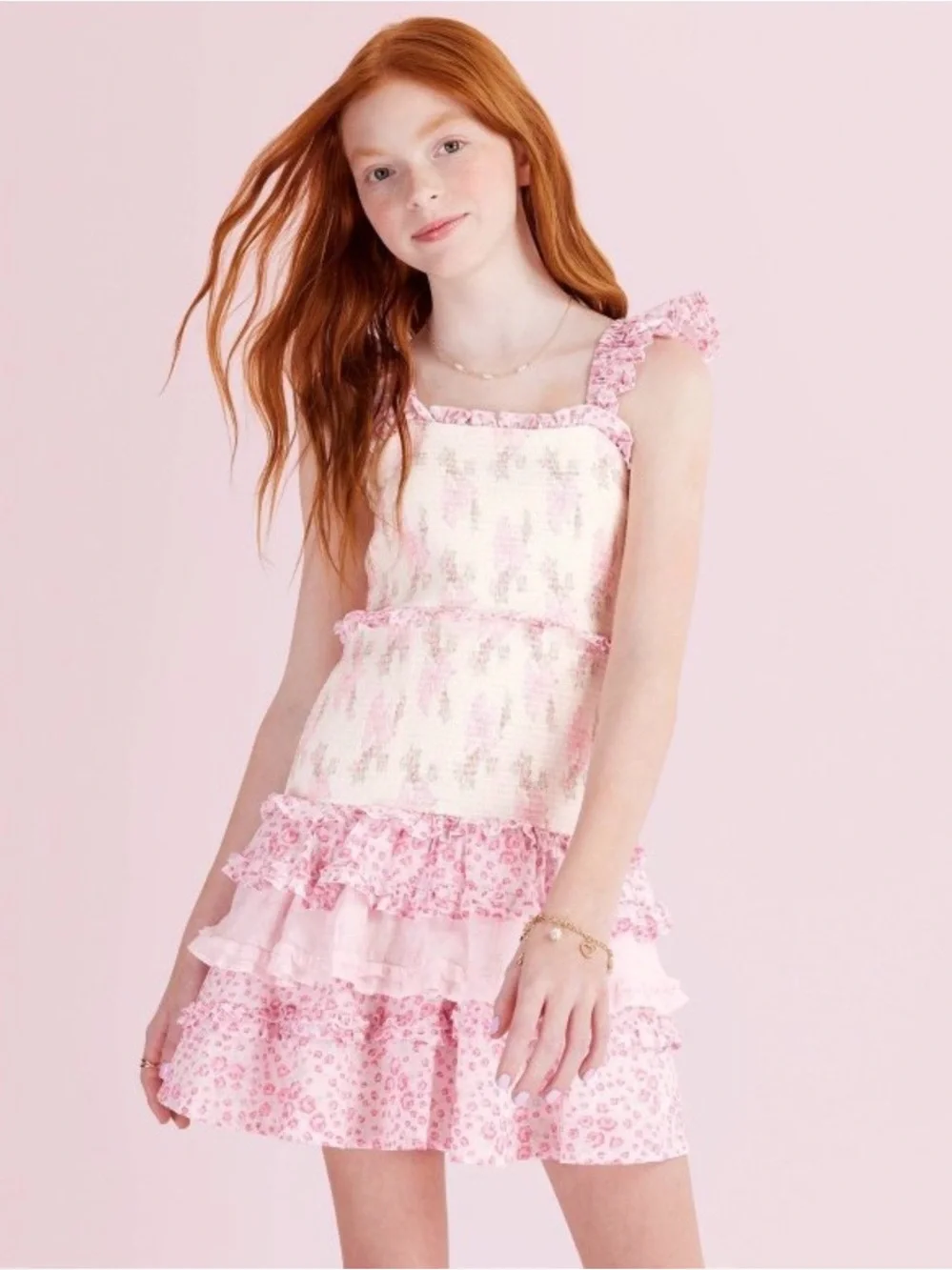 🌸 LOVESHACKFANCY x TARGET | Evie Blooming Bows Smocked Tiered Ruffle Dress 🎀