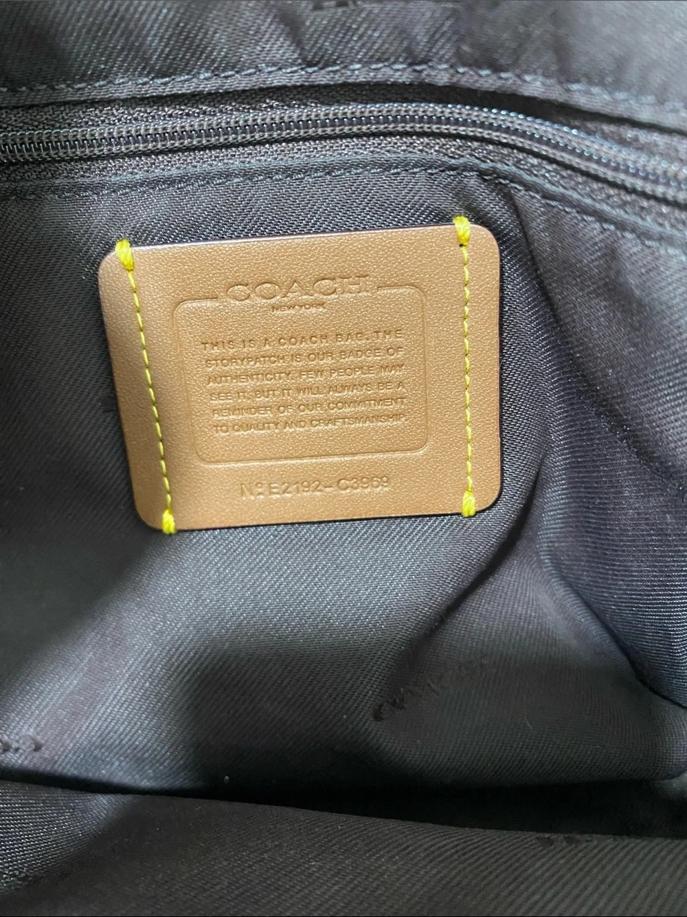 Coach shoulder tote