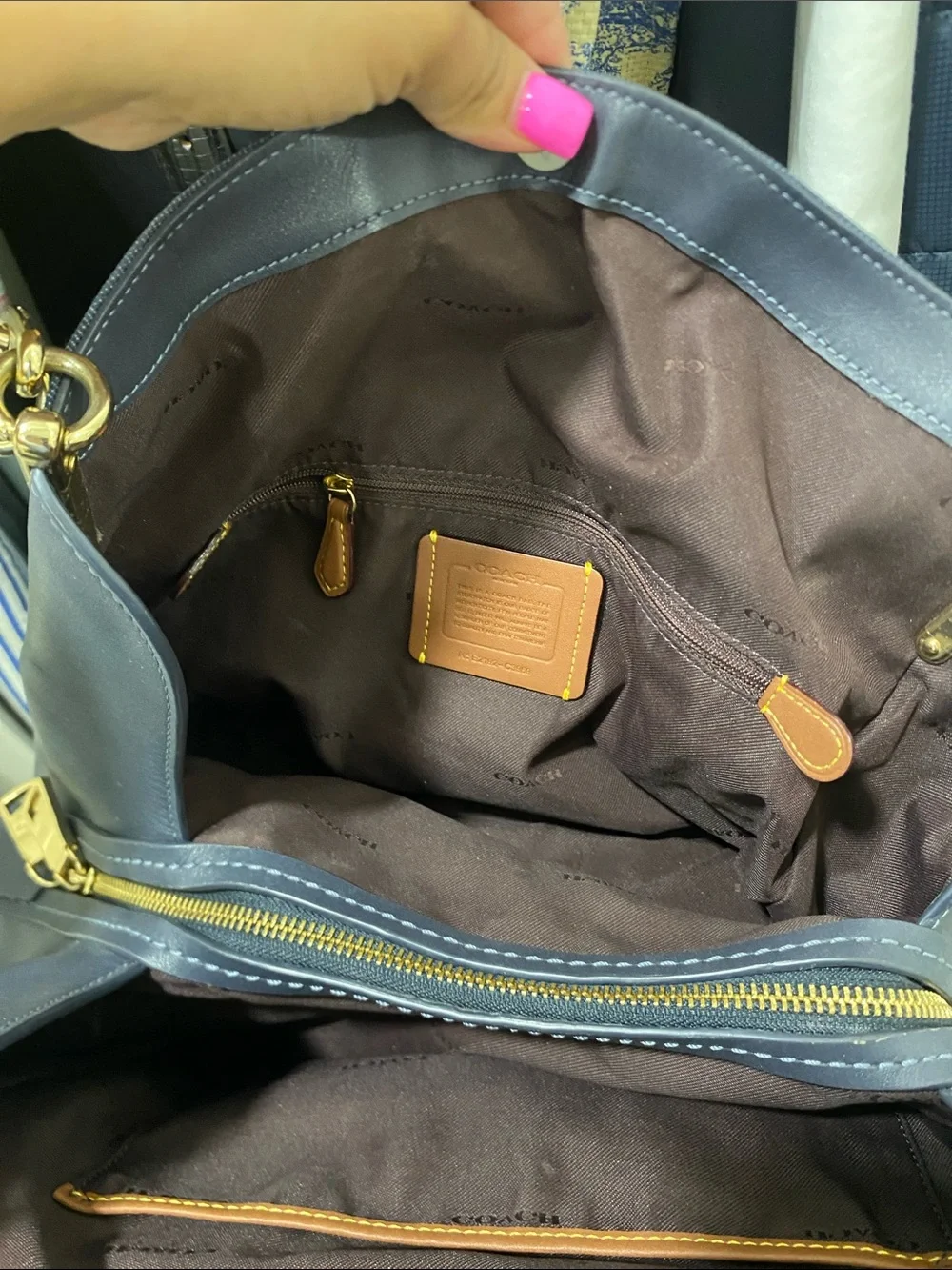 Coach shoulder tote
