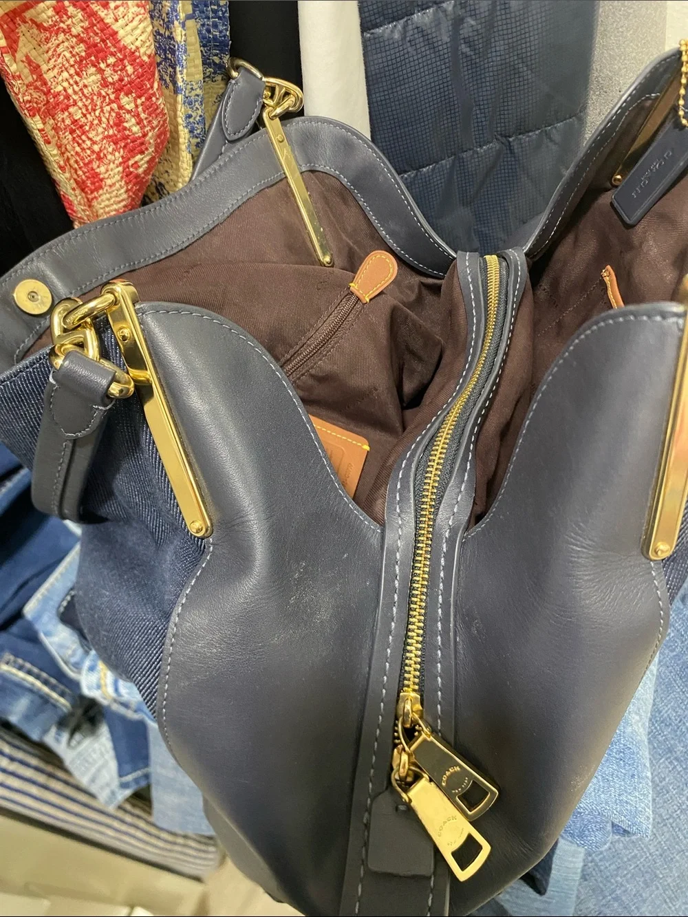 Coach shoulder tote