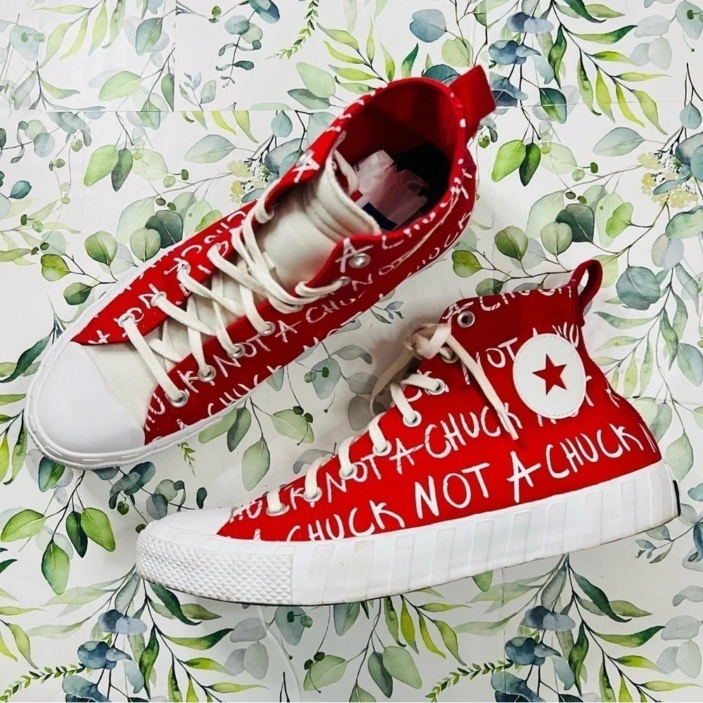 Converse red “not
