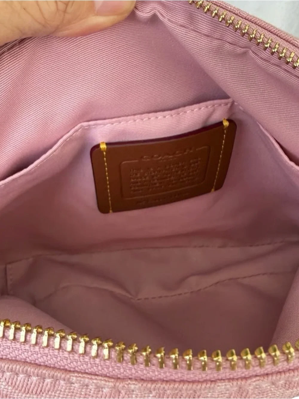 Coach pink signature