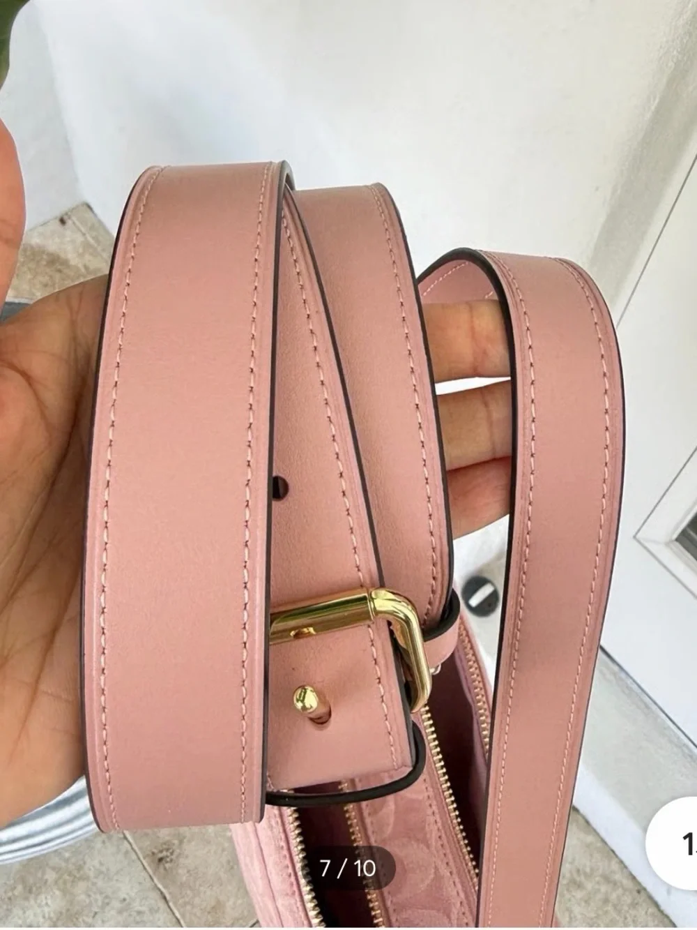 Coach pink signature