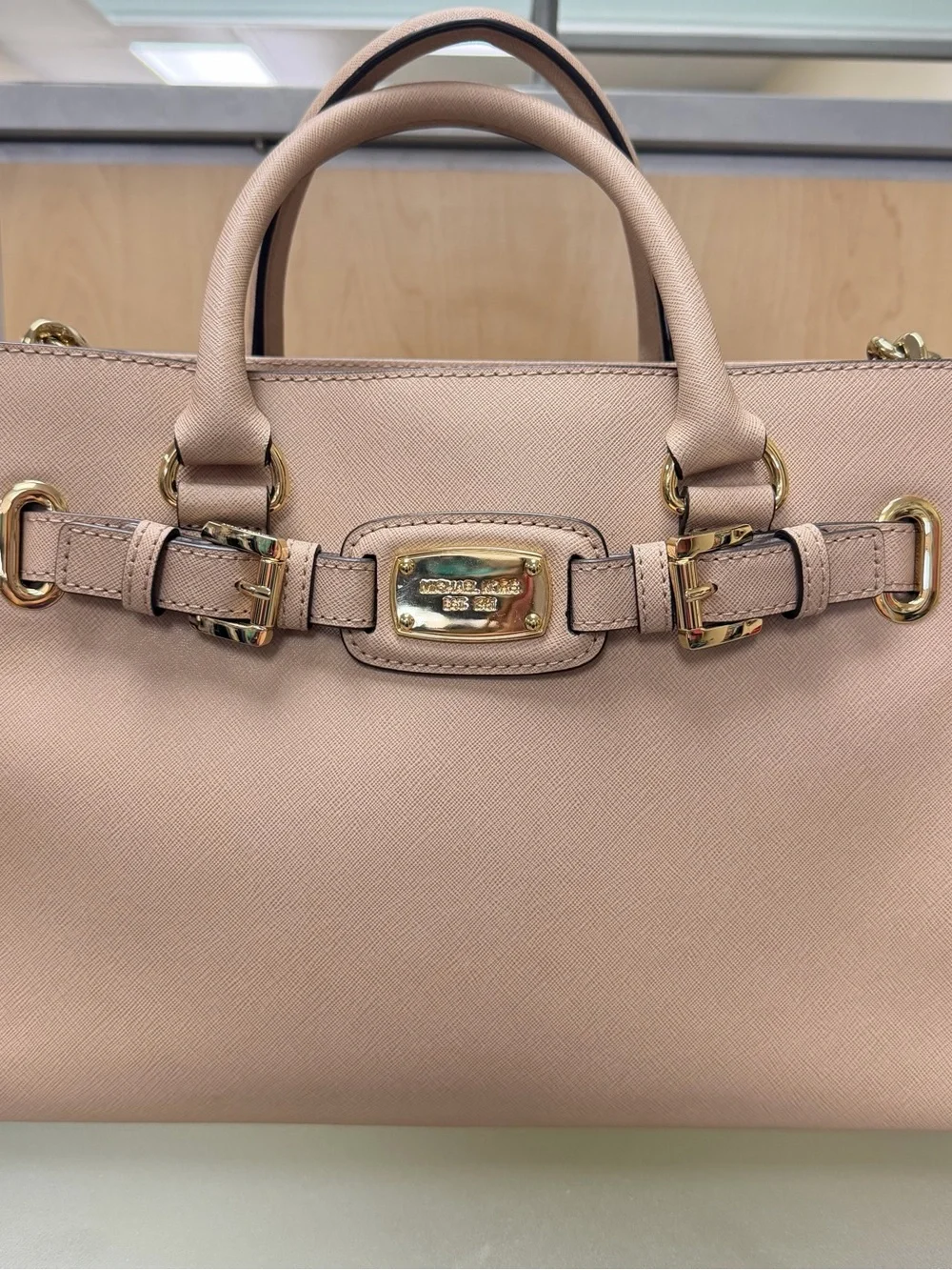 EUC Michael Kors Pink Saffiano Leather Satchel