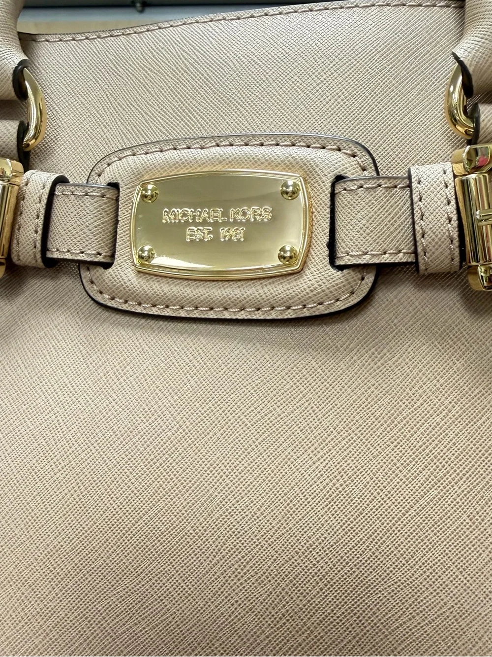 EUC Michael Kors Pink Saffiano Leather Satchel
