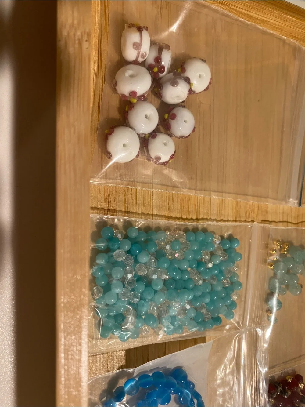 BEAD BUNDLE - and assortment of different beads and stones
