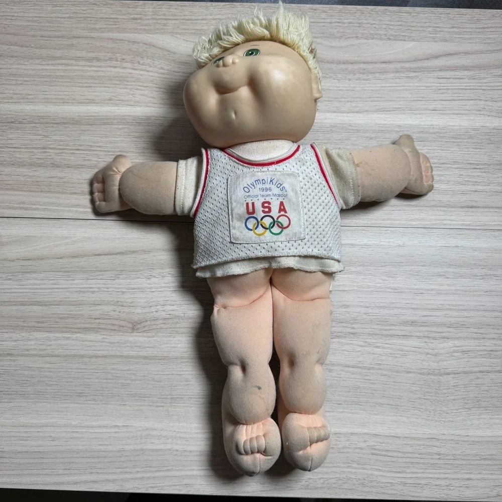 Cabbage Patch Kids Olympikids 1996 USA Olympic Mascot‎ Doll Blonde Green Eyes