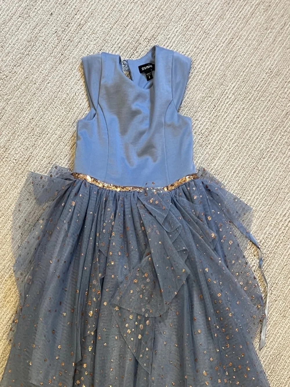 Zunie rose belt blue