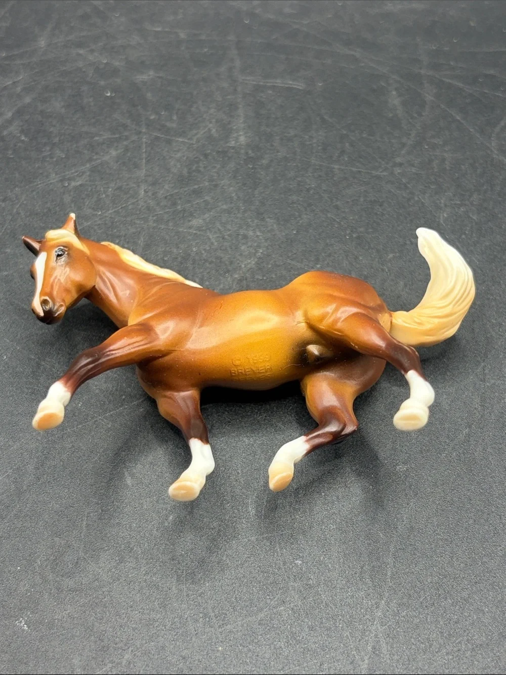 1999 Vintage Breyer Stablemates Quarter Chestnut Horse Figure Equestrian Toy