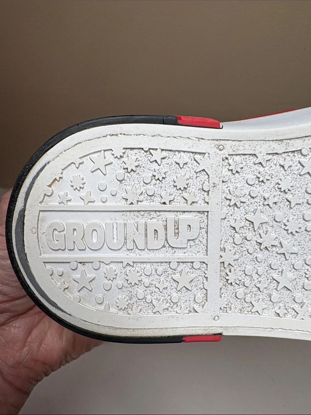 Ground Up bold red