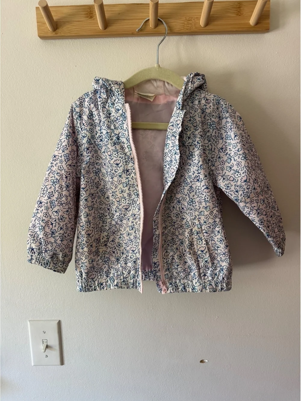 First impressions floral 24m rain jacket