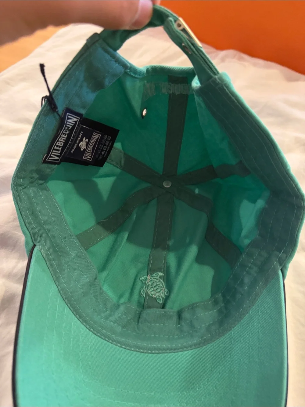Vilebrequin Teal Green Cap with Tag
