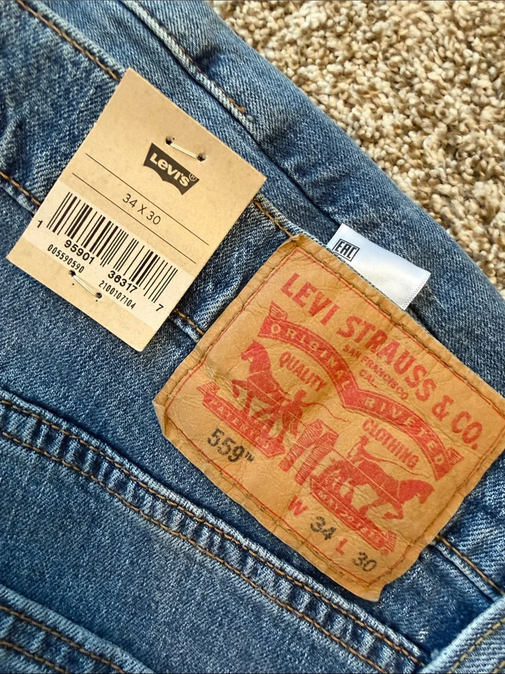 Levis blue clean tones