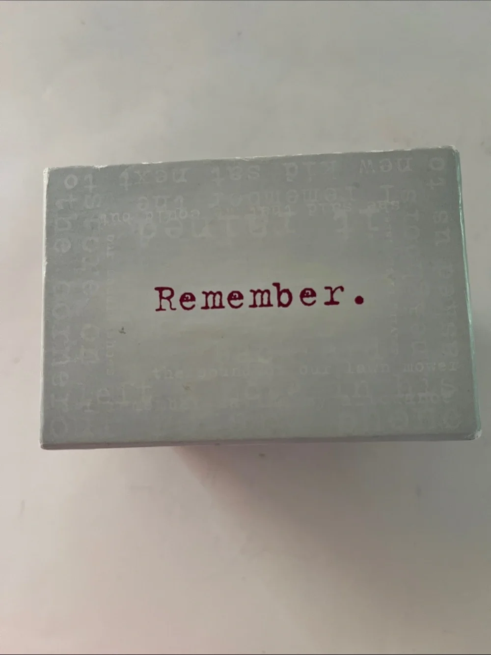 Remember Storymatic card game