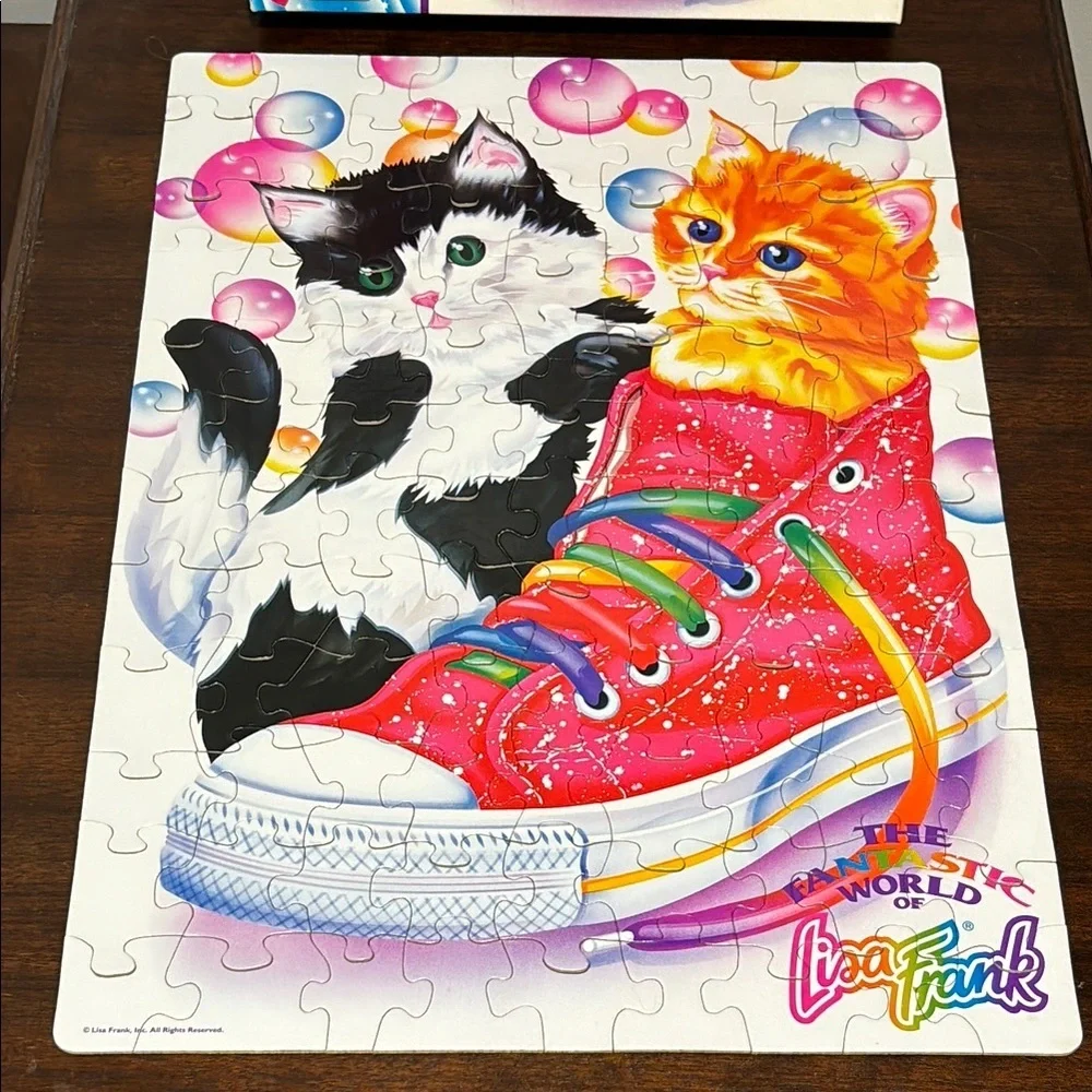 Lisa Frank Kids Puzzle with Colorful Sneakers