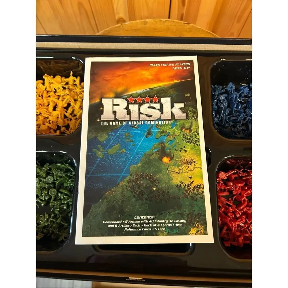Risk Board Game 2010 Complete The Game of Global Domination Strategy  COMPLETE (