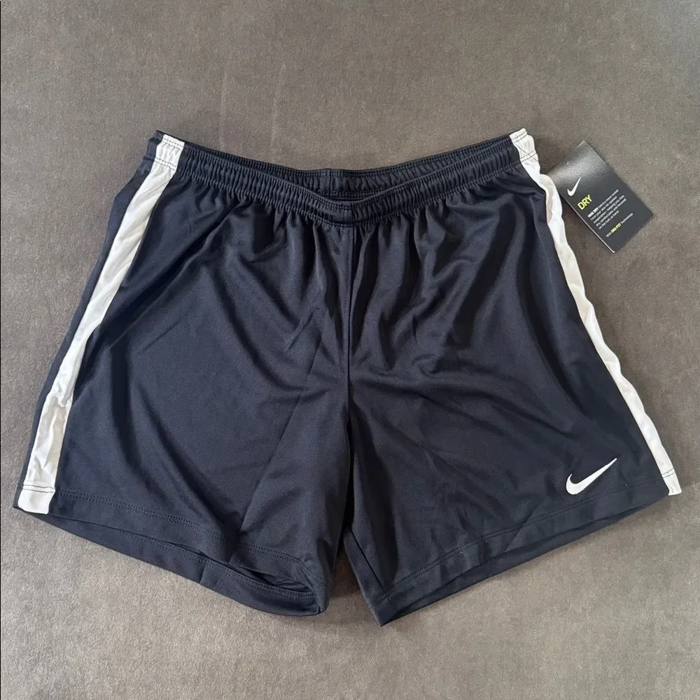 Women’s Nike Dri-Fit Sport Shorts Black Drawstring Waist 725956-010 Size L NWT